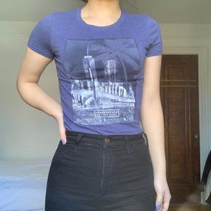 Aeropostale Purple Graphic Tee-Shirt